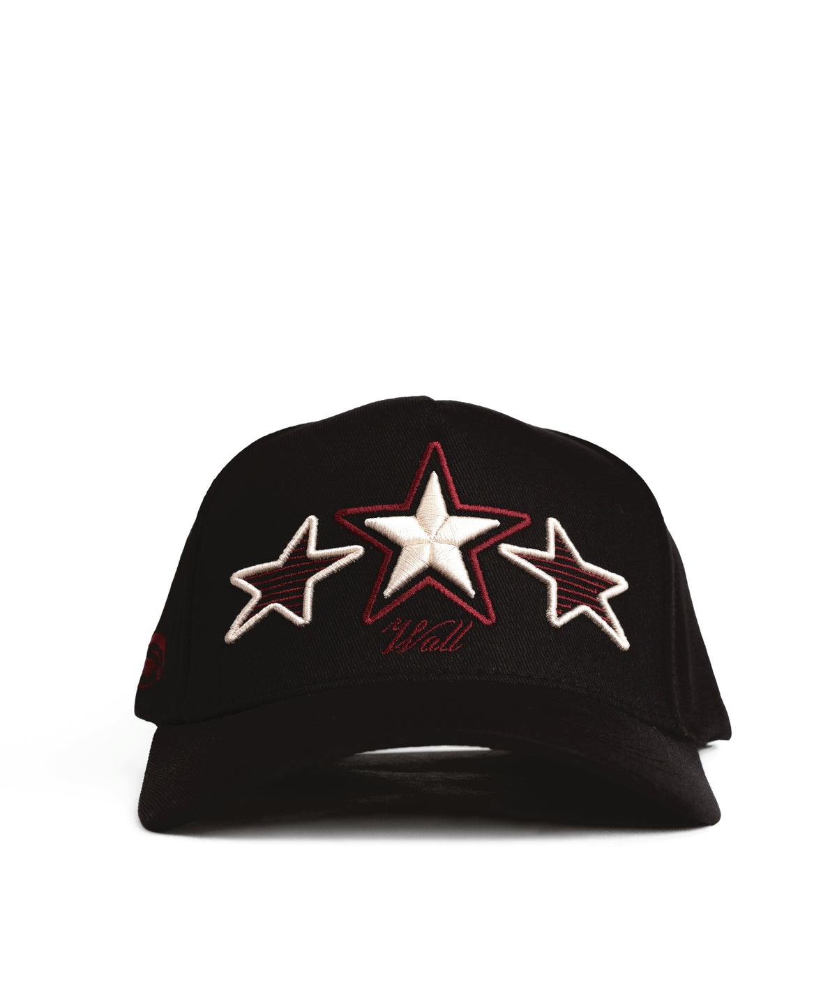 BASEBALL CAP 3 STARS BLACK