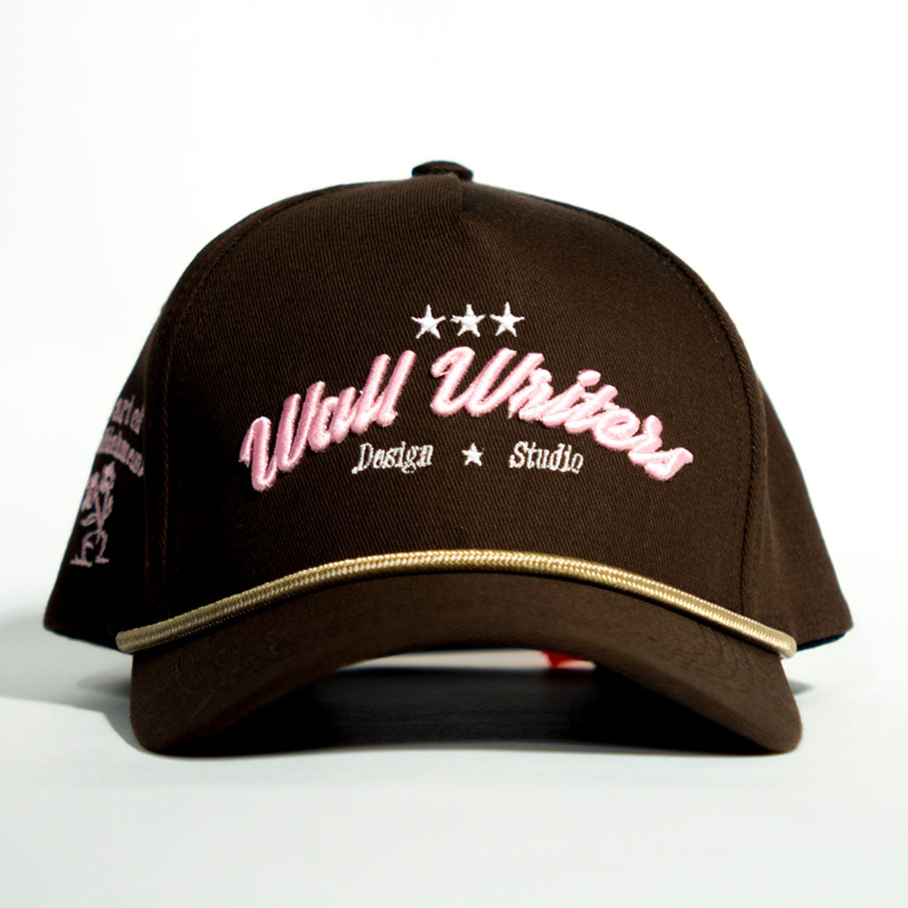 BASEBALL CAP BROWN AND PINK