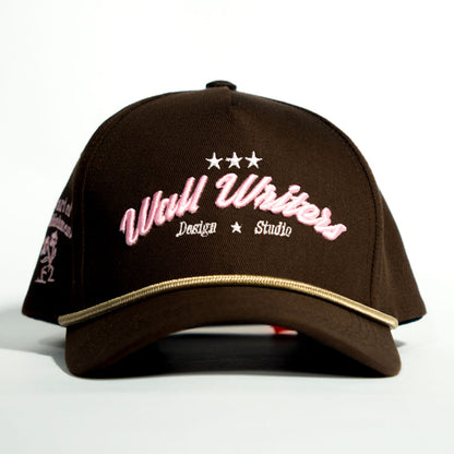 BASEBALL CAP BROWN AND PINK