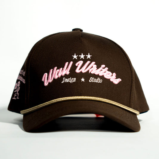 BASEBALL CAP BROWN AND PINK