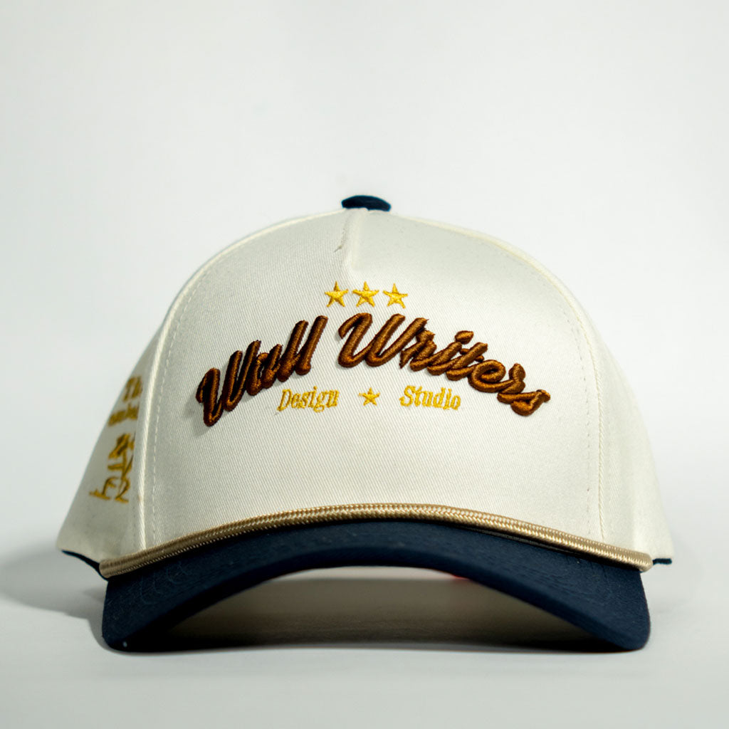 BASEBALL CAP WHITE AND BLUE