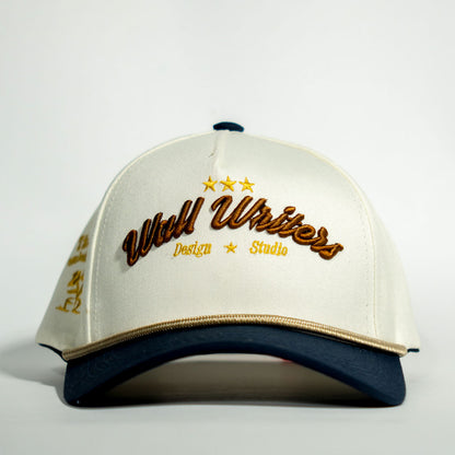 BASEBALL CAP WHITE AND BLUE