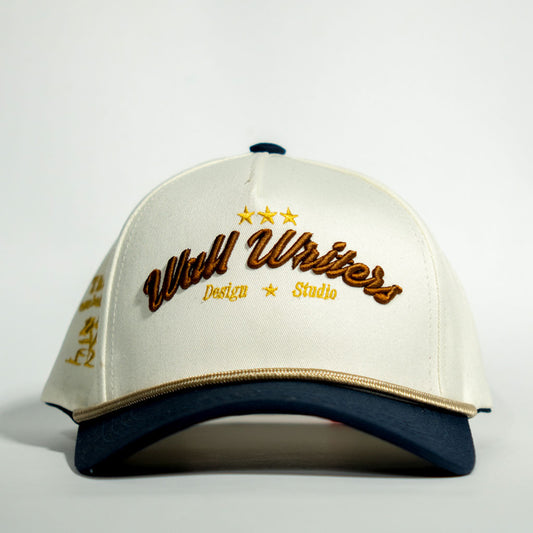 BASEBALL CAP WHITE AND BLUE