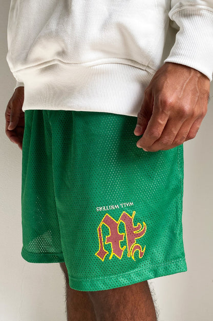 Basketball short- Greench