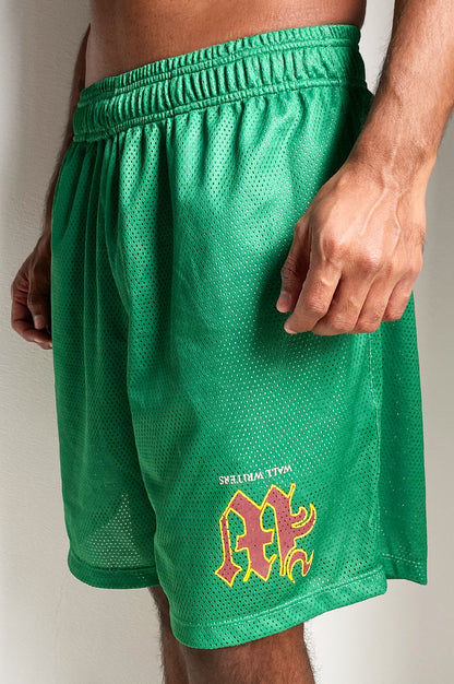 Basketball short- Greench